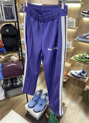 Штани palm angels purple logo pants2 фото