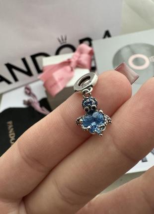 Серебряный шарм s925 пандора pandora осьминог