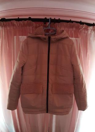 Куртка болонья / пудновая роза /мягкая / стильная мягкая теплая/читать описание