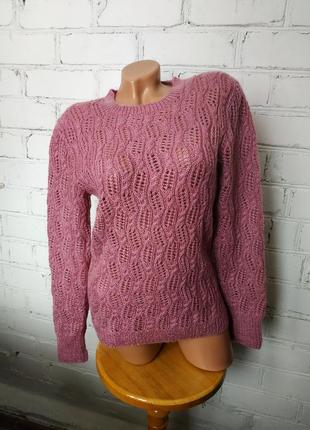 Джемпер ажурний/вовна/ручна робота