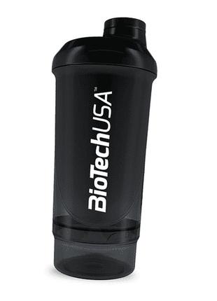 Шейкер biotech wave+ compact 500мл черный (09084005), biotech (usa)