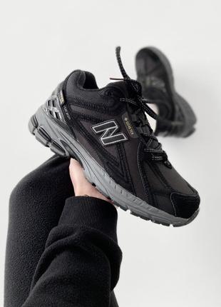 Зимние мужские кроссовки new balance 1906r gore-tex black grey (мех) 46