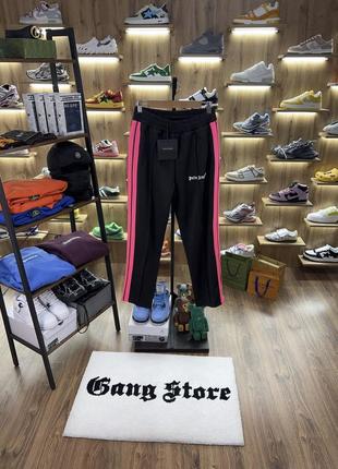 Штани palm angels track black pink pants