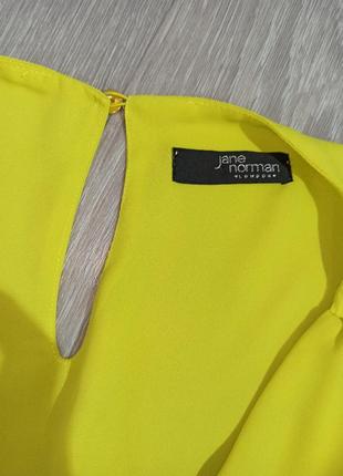 Майка блуза футболка желтая лимонного цвета нарядная3 фото