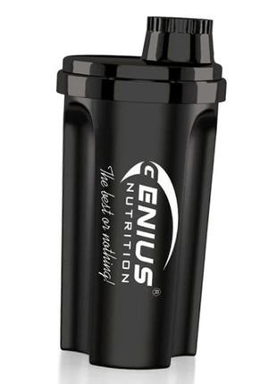 Спортивный шейкер, royal shaker, genius nutrition 700мл черный (09562003)