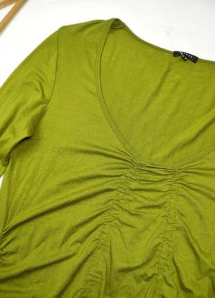 Водолазка женский джемпер зеленого цвета с драпировкой от бренда jones 362 фото