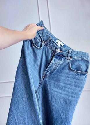 Мом джинси моми джинсы момы mom h&m на високій посадці талії на высокой посадке талии прямі прямые3 фото