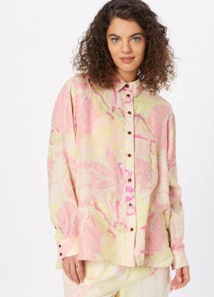 Стильная льняная рубашка scotch&soda цветочного принта