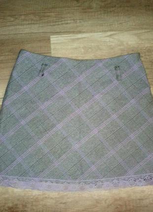 Клетчатая юбка размер 34,xs