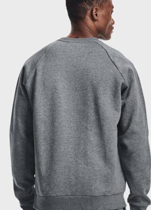 Кофта свитшот мужская оригинал бренд спортивная теплая  under armour 1357096 мужская цвет серый однотонная2 фото