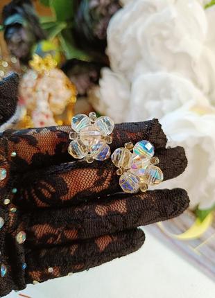 Vintage клипсы аврора бореалис чехослователя