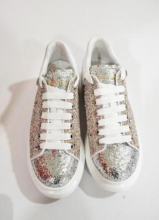 Новые кроссовки alexander mcqueen со стразами (36-40)