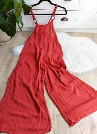 1+1=4🎈теракотовий пляжний ромпер жатка від topshop, розмір s-m
