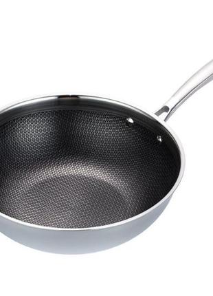 Сковорода wok антипригарная maestro - 300 мм pro