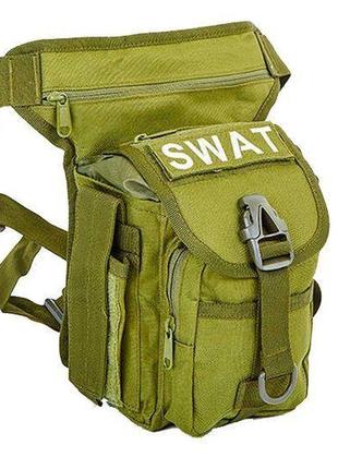 Сумка тактическая swat ty-229 оливковый (59493036), silver knight