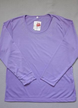 Красива легка кофточка з довгим рукавом декоровані стразами