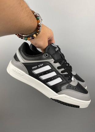 Adidas drop step black grey2 фото