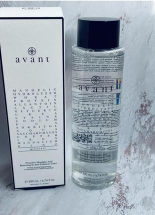 Восстанавливающий тоник с миндальной кислотой avant proactive mandelic acid restoring &amp; anti-pollution toner