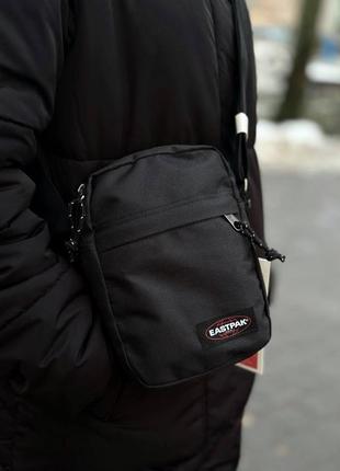 Месенджер eastpak оригінал, eastpak bag, барсетка істпак, сумка через плече чорна чоловіча/підліткова