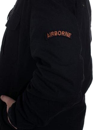 Куртка мужская surplus airborne jacket schwarz черная6 фото