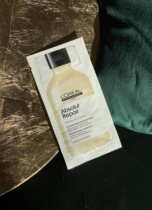 Тестер шампуню для пошкодженого волосся l'oreal absolut repair