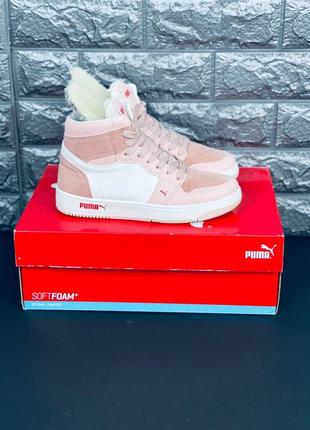 Женские кроссовки puma кроссовки зимние на меху пума5 фото