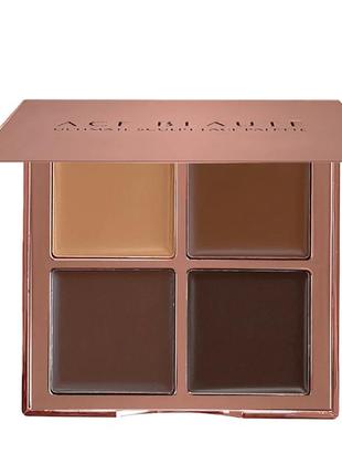 Палетка кремовых контуров для лица, набор для контуринга лица ace beauté ultimate sculpt face palette1 фото