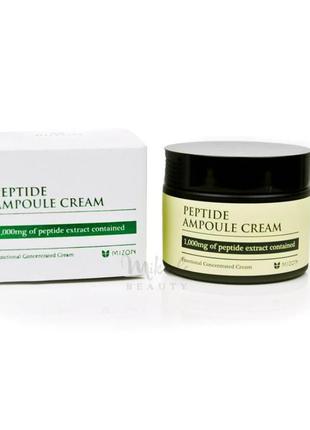 Антивіковий зміцнювальний пептидний крем
mizon peptide ampoule cream 50ml