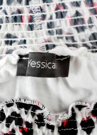 Оригинальная блузка сеточка "yessica" с леопардовым принтом. размер xl.9 фото