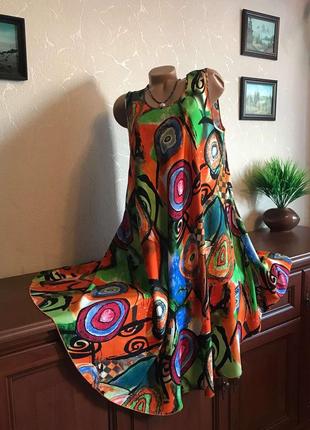 Супер сукня сарафан натуральний штапель 48-62р2 фото
