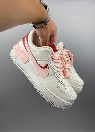 Nike air force 1 shadow milk pink1 фото