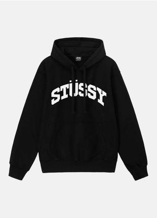 Худі stussy чорний (фліс)| стуссі стусі ск8 sk8 худі стиль бирки бірки s m l xl с м л хл