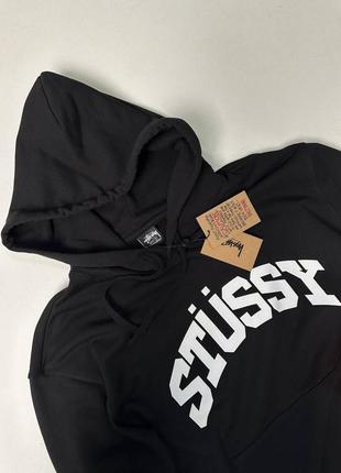 Худи stussy черный (флис)&lt;unk&gt; стусси стуси сk8 худи стиль бирки бирки s m l xl с м л хл4 фото