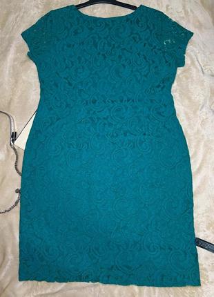 Кружевное платье батталл, большого размера, кружево 431 фото