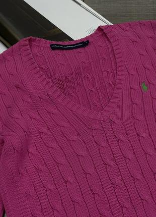Оригінальний бавовняний светр в коси polo ralph lauren sport cable knit2 фото