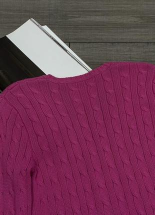 Оригінальний бавовняний светр в коси polo ralph lauren sport cable knit4 фото