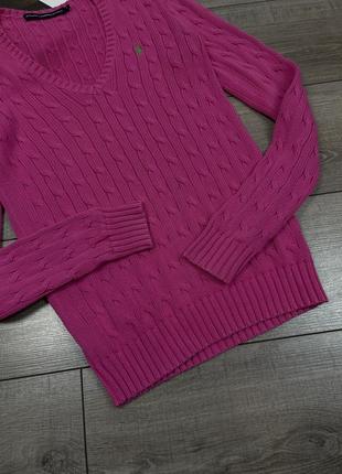Оригінальний бавовняний светр в коси polo ralph lauren sport cable knit5 фото