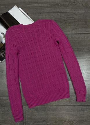 Оригінальний бавовняний светр в коси polo ralph lauren sport cable knit8 фото