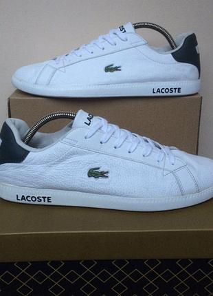 Кожаные кеды кроссовки lacoste6 фото