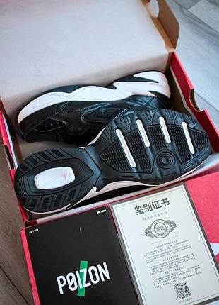 Кроссовки nike m2k tecno black-white 3