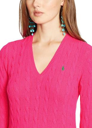 Оригінальний бавовняний светр в коси polo ralph lauren sport cable knit10 фото