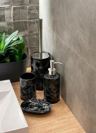 Керамічний набір для ванної керамический набор для ванной комнаты дозатор3 фото
