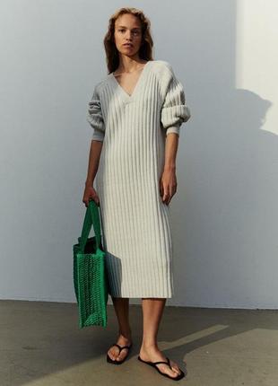 Популярное вязаное платье от h&m