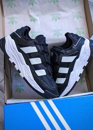 Кроссовки adidas niteball black-white