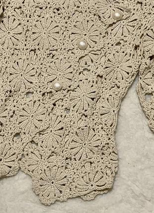 Ажурна кофтинка жакет 3