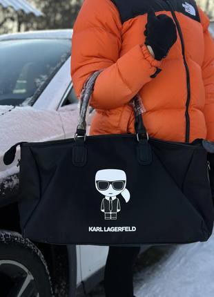 Дорожня,спортивна сумка karl lagerfeld!