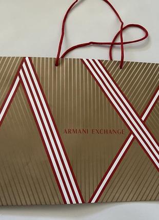 Фірмий пакет, подарунковий пакет armani exchange оригінал2 фото