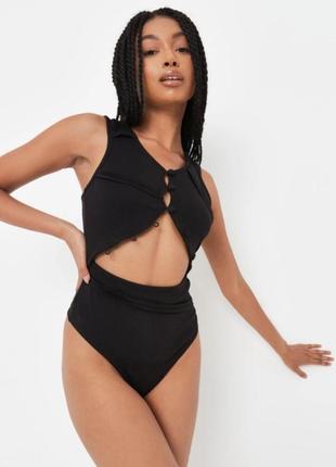 Черное боди missguided