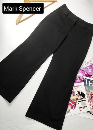 Брюки женские черные прямого кроя с высокой посадкой от бренда autograph marks spencer 10