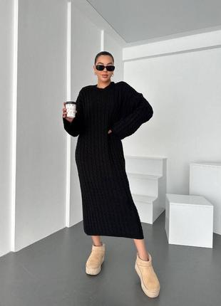 Туреччина сукня максі чорний та айворі колір